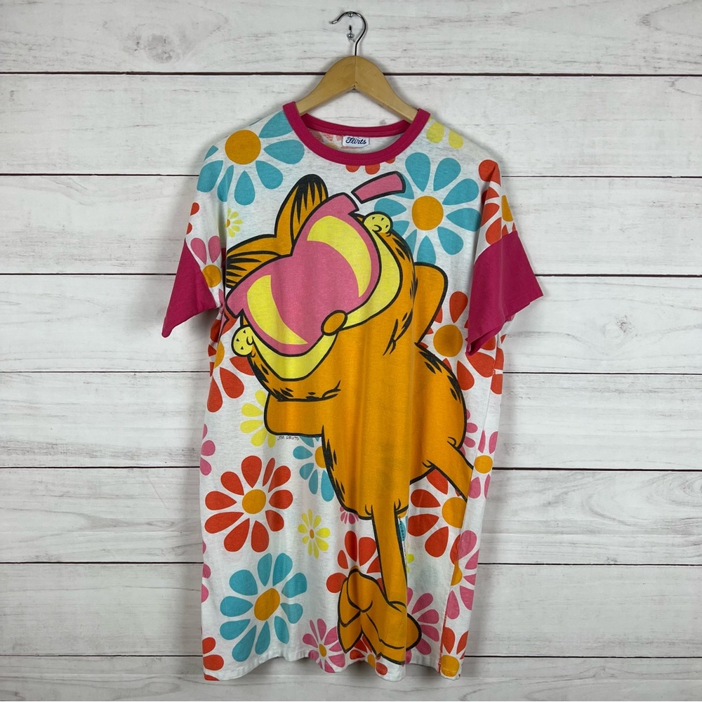 Vintage 1978 Garfield Night Gown T-Shirt One Size